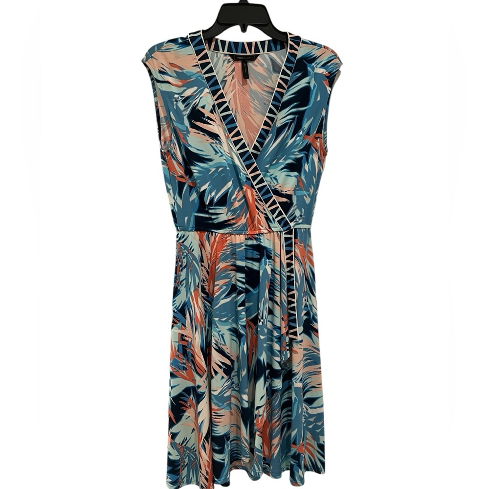 BCBG Maxazria faux wrap dress/ Size Small